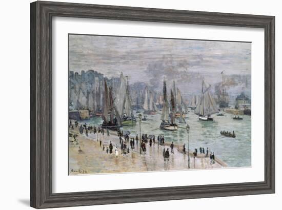 Port De Mer (Le Havre), 1874-Claude Monet-Framed Giclee Print