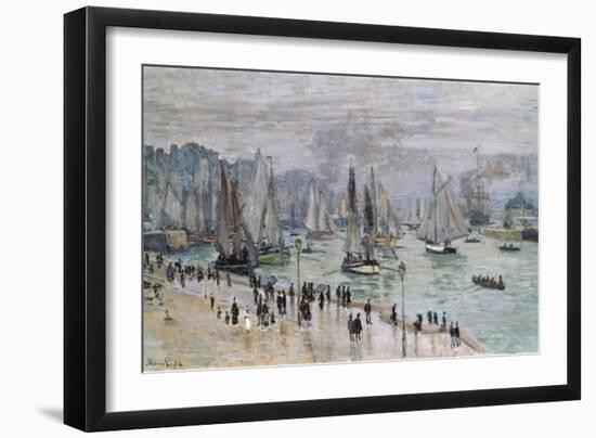 Port De Mer (Le Havre), 1874-Claude Monet-Framed Giclee Print