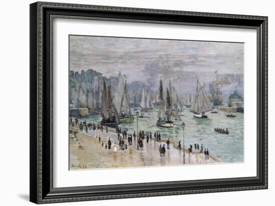 Port De Mer (Le Havre), 1874-Claude Monet-Framed Giclee Print