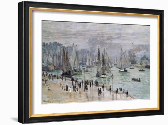 Port De Mer (Le Havre), 1874-Claude Monet-Framed Giclee Print