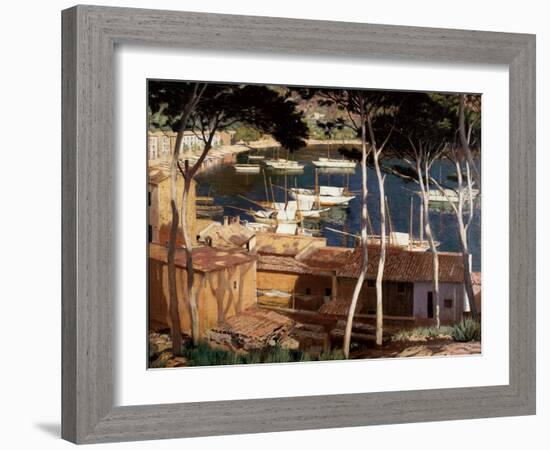 Port de Soller, 1900s-Santiago Rusinol i Prats-Framed Giclee Print