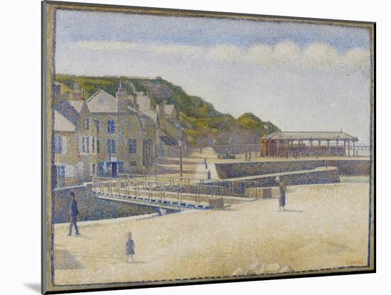 Port-en-Bessin, 1888, by Georges Seurat, 1855-1891, French Post-Impressionist painting,-Georges Seurat-Mounted Art Print