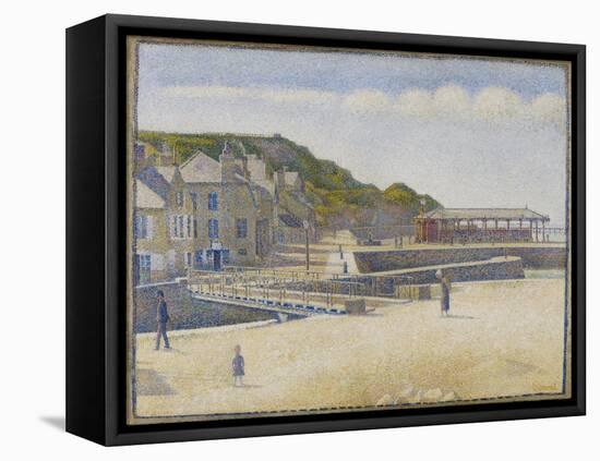 Port-en-Bessin, 1888, by Georges Seurat, 1855-1891, French Post-Impressionist painting,-Georges Seurat-Framed Stretched Canvas