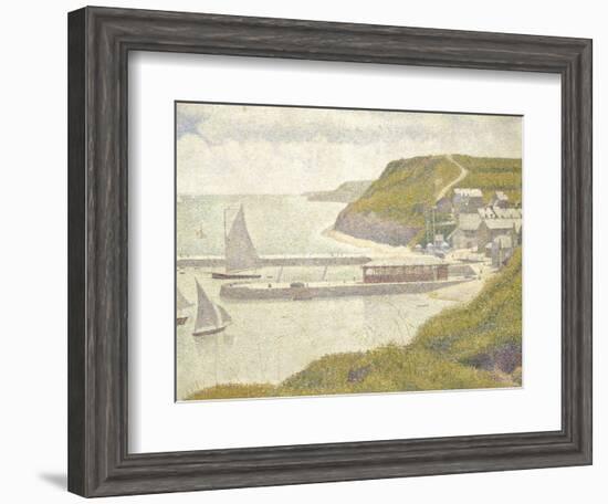 Port en Bessin, avant-port, marée haute (Calvados)-Georges Seurat-Framed Giclee Print