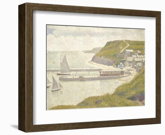 Port en Bessin, avant-port, marée haute (Calvados)-Georges Seurat-Framed Giclee Print