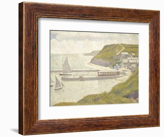 Port en Bessin, avant-port, marée haute (Calvados)-Georges Seurat-Framed Giclee Print