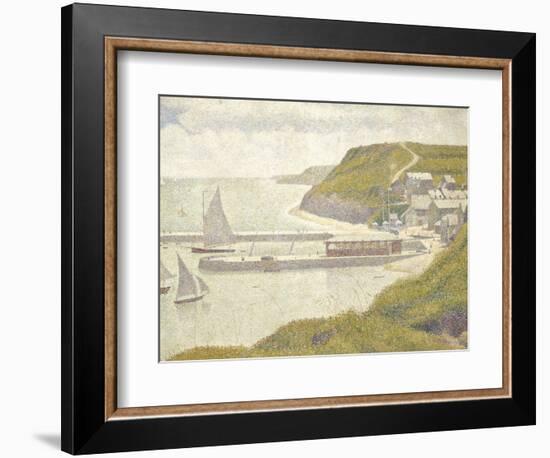 Port en Bessin, avant-port, marée haute (Calvados)-Georges Seurat-Framed Giclee Print