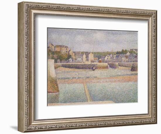 Port-En-Bessin: the Outer Harbor (Low Tide), 1888-Georges Seurat-Framed Giclee Print