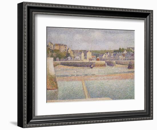 Port-En-Bessin: the Outer Harbor (Low Tide), 1888-Georges Seurat-Framed Giclee Print