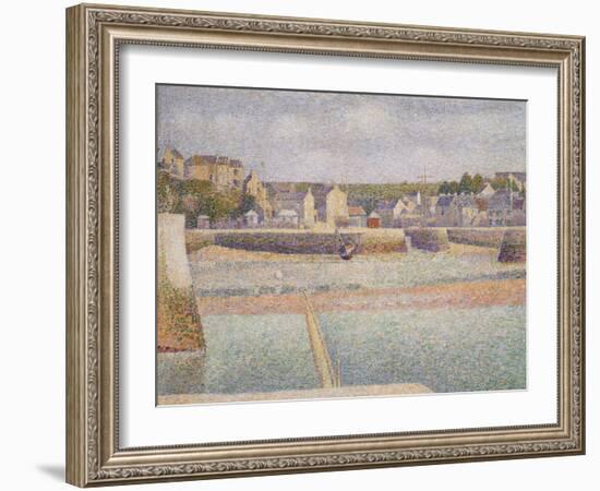 Port-En-Bessin: the Outer Harbor (Low Tide), 1888-Georges Seurat-Framed Giclee Print