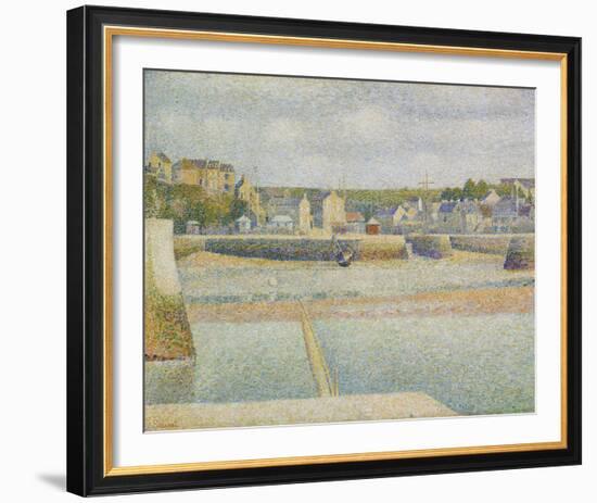 Port-en-Bessin, The Outer Harbor, Low Tide-Georges Seurat-Framed Giclee Print