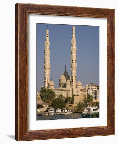 Port Fuad Mosque and the Suez Canal, Port Said, Egypt, North Africa, Africa-Richardson Rolf-Framed Photographic Print