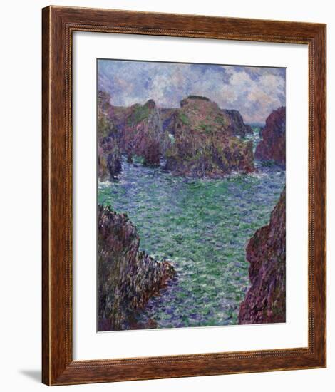 Port-Goulphar, Belle-Ile, 1887-Claude Monet-Framed Premium Giclee Print