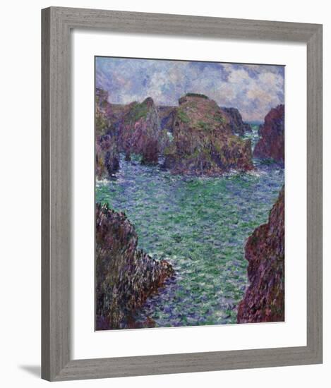 Port-Goulphar, Belle-Ile, 1887-Claude Monet-Framed Premium Giclee Print