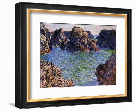 Port-Goulphar, Belle-Ile, Brittany, 1886-Claude Monet-Framed Giclee Print