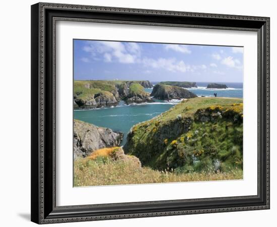 Port Goulphar, Belle Ile En Mer, Breton Islands, Morbihan, Brittany, France Europe-Bruno Barbier-Framed Photographic Print