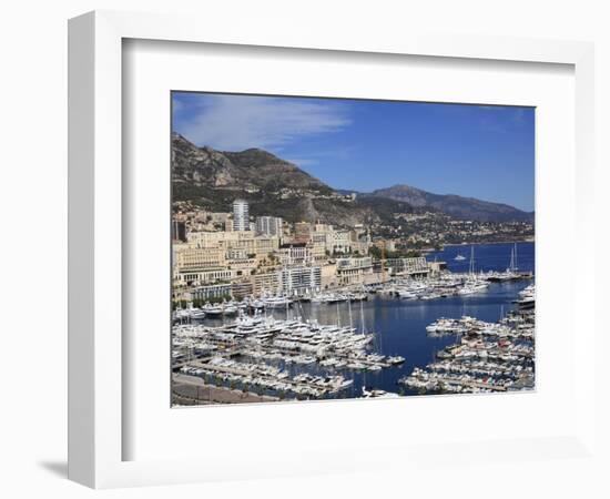 Port Hercule, Harbor, Monte Carlo, Monaco, Cote D'Azur, Mediterranean, Europe-Wendy Connett-Framed Photographic Print