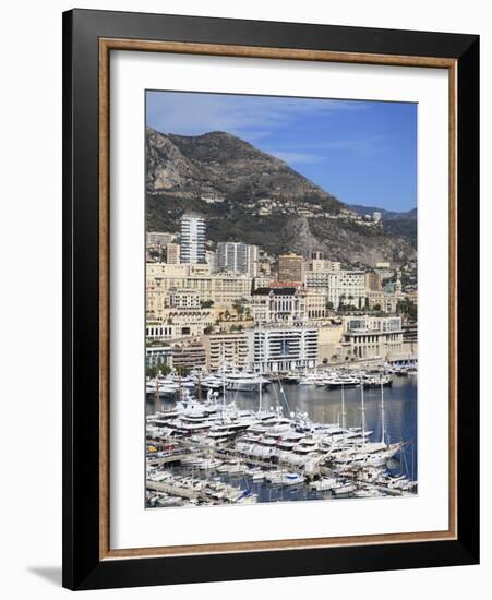 Port Hercule, Harbor, Monte Carlo, Monaco, Cote D'Azur, Mediterranean, Europe-Wendy Connett-Framed Photographic Print