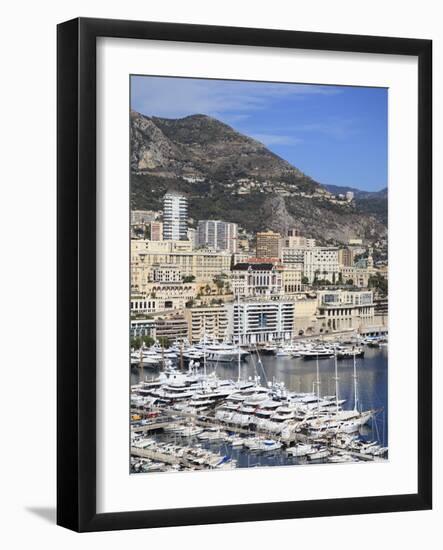 Port Hercule, Harbor, Monte Carlo, Monaco, Cote D'Azur, Mediterranean, Europe-Wendy Connett-Framed Photographic Print