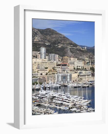 Port Hercule, Harbor, Monte Carlo, Monaco, Cote D'Azur, Mediterranean, Europe-Wendy Connett-Framed Photographic Print