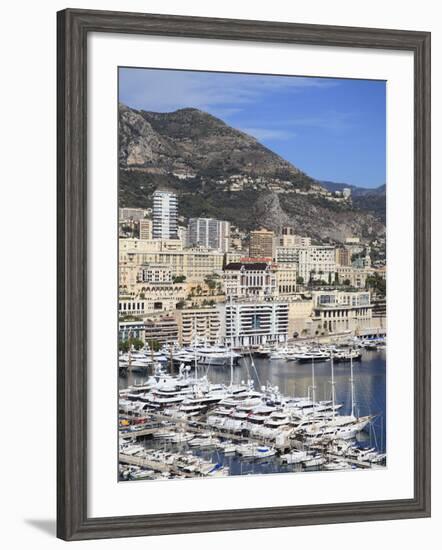 Port Hercule, Harbor, Monte Carlo, Monaco, Cote D'Azur, Mediterranean, Europe-Wendy Connett-Framed Photographic Print