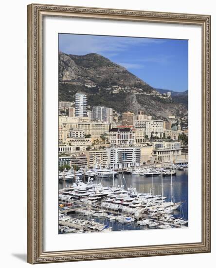 Port Hercule, Harbor, Monte Carlo, Monaco, Cote D'Azur, Mediterranean, Europe-Wendy Connett-Framed Photographic Print