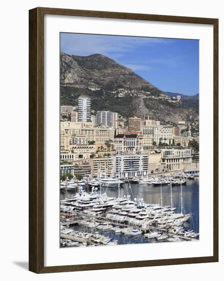 Port Hercule, Harbor, Monte Carlo, Monaco, Cote D'Azur, Mediterranean, Europe-Wendy Connett-Framed Photographic Print