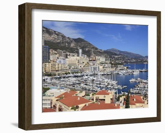 Port Hercule, Monte Carlo, Monaco, Cote D'Azur, Mediterranean, Europe-Wendy Connett-Framed Photographic Print