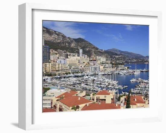 Port Hercule, Monte Carlo, Monaco, Cote D'Azur, Mediterranean, Europe-Wendy Connett-Framed Photographic Print