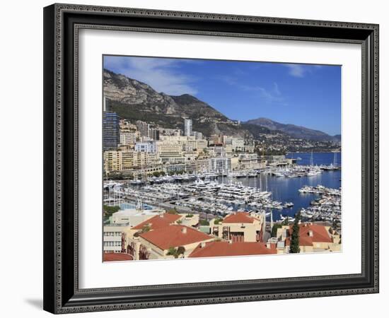 Port Hercule, Monte Carlo, Monaco, Cote D'Azur, Mediterranean, Europe-Wendy Connett-Framed Photographic Print