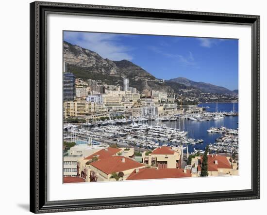 Port Hercule, Monte Carlo, Monaco, Cote D'Azur, Mediterranean, Europe-Wendy Connett-Framed Photographic Print