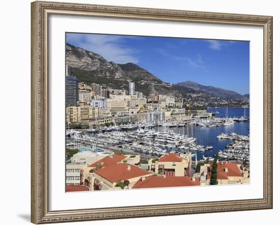 Port Hercule, Monte Carlo, Monaco, Cote D'Azur, Mediterranean, Europe-Wendy Connett-Framed Photographic Print