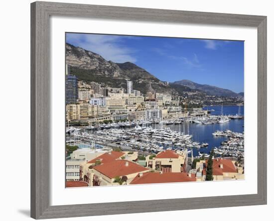 Port Hercule, Monte Carlo, Monaco, Cote D'Azur, Mediterranean, Europe-Wendy Connett-Framed Photographic Print