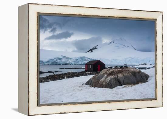 Port Lockroy Research Station, Antarctica, Polar Regions-Michael Runkel-Framed Premier Image Canvas