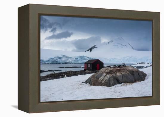Port Lockroy Research Station, Antarctica, Polar Regions-Michael Runkel-Framed Premier Image Canvas