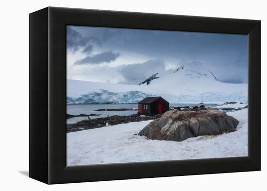 Port Lockroy Research Station, Antarctica, Polar Regions-Michael Runkel-Framed Premier Image Canvas