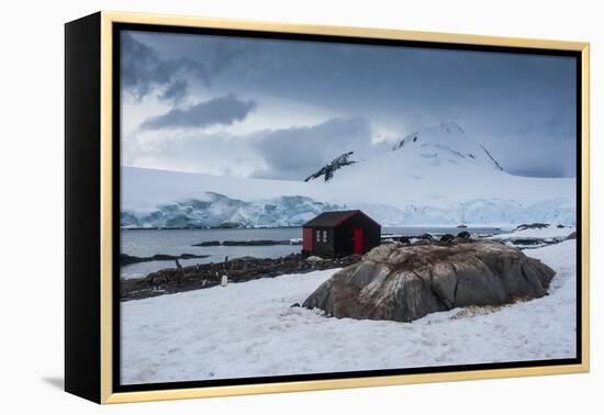 Port Lockroy Research Station, Antarctica, Polar Regions-Michael Runkel-Framed Premier Image Canvas