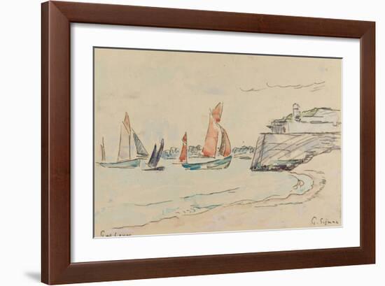 Port Louis, Sketch-Paul Signac-Framed Premium Giclee Print