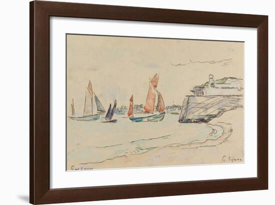 Port Louis, Sketch-Paul Signac-Framed Premium Giclee Print
