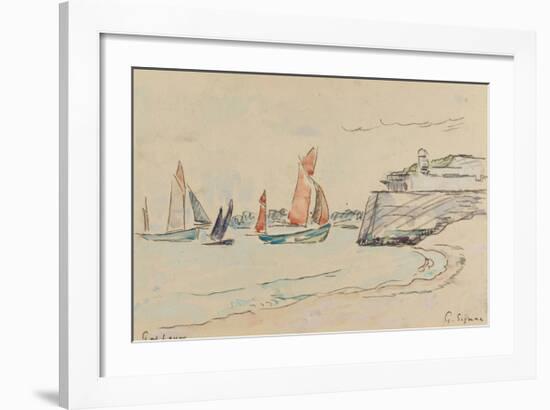 Port Louis, Sketch-Paul Signac-Framed Premium Giclee Print