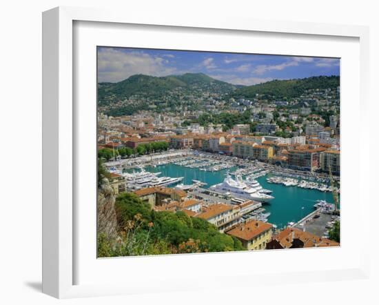 Port Lympia, Nice, Cote d'Azur, Alpes-Maritimes, Provence, France, Europe-Roy Rainford-Framed Photographic Print