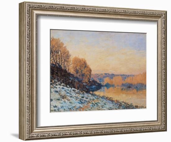 Port-Marly, White Frost, 1872-Alfred Sisley-Framed Giclee Print