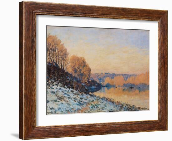 Port-Marly, White Frost, 1872-Alfred Sisley-Framed Giclee Print