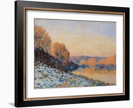 Port-Marly, White Frost, 1872-Alfred Sisley-Framed Giclee Print