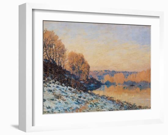 Port-Marly, White Frost, 1872-Alfred Sisley-Framed Giclee Print