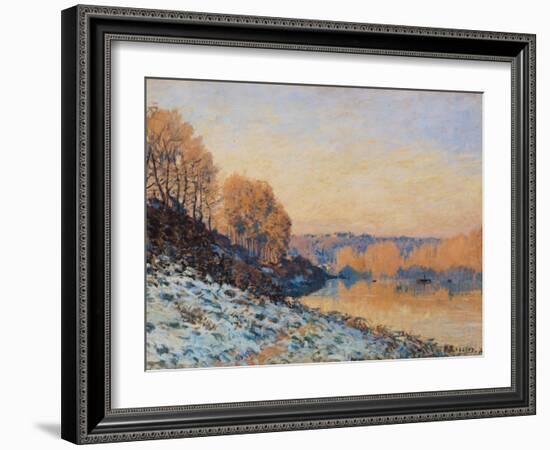 Port-Marly, White Frost, 1872-Alfred Sisley-Framed Giclee Print