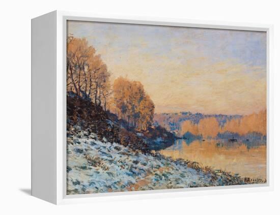 Port-Marly, White Frost, 1872-Alfred Sisley-Framed Premier Image Canvas