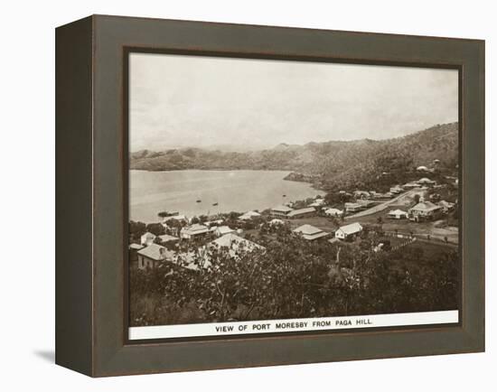 Port Moresby from Paga Hill - Papua New Guinea-null-Framed Premier Image Canvas