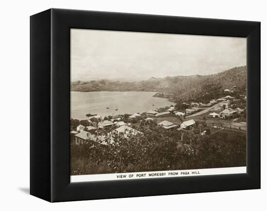 Port Moresby from Paga Hill - Papua New Guinea-null-Framed Premier Image Canvas