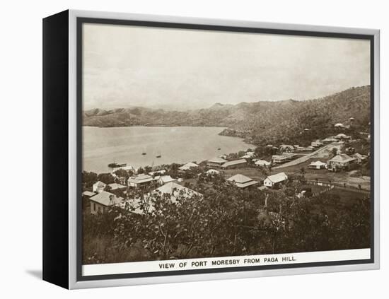 Port Moresby from Paga Hill - Papua New Guinea-null-Framed Premier Image Canvas